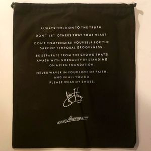 John Fluevog  Black dust bag